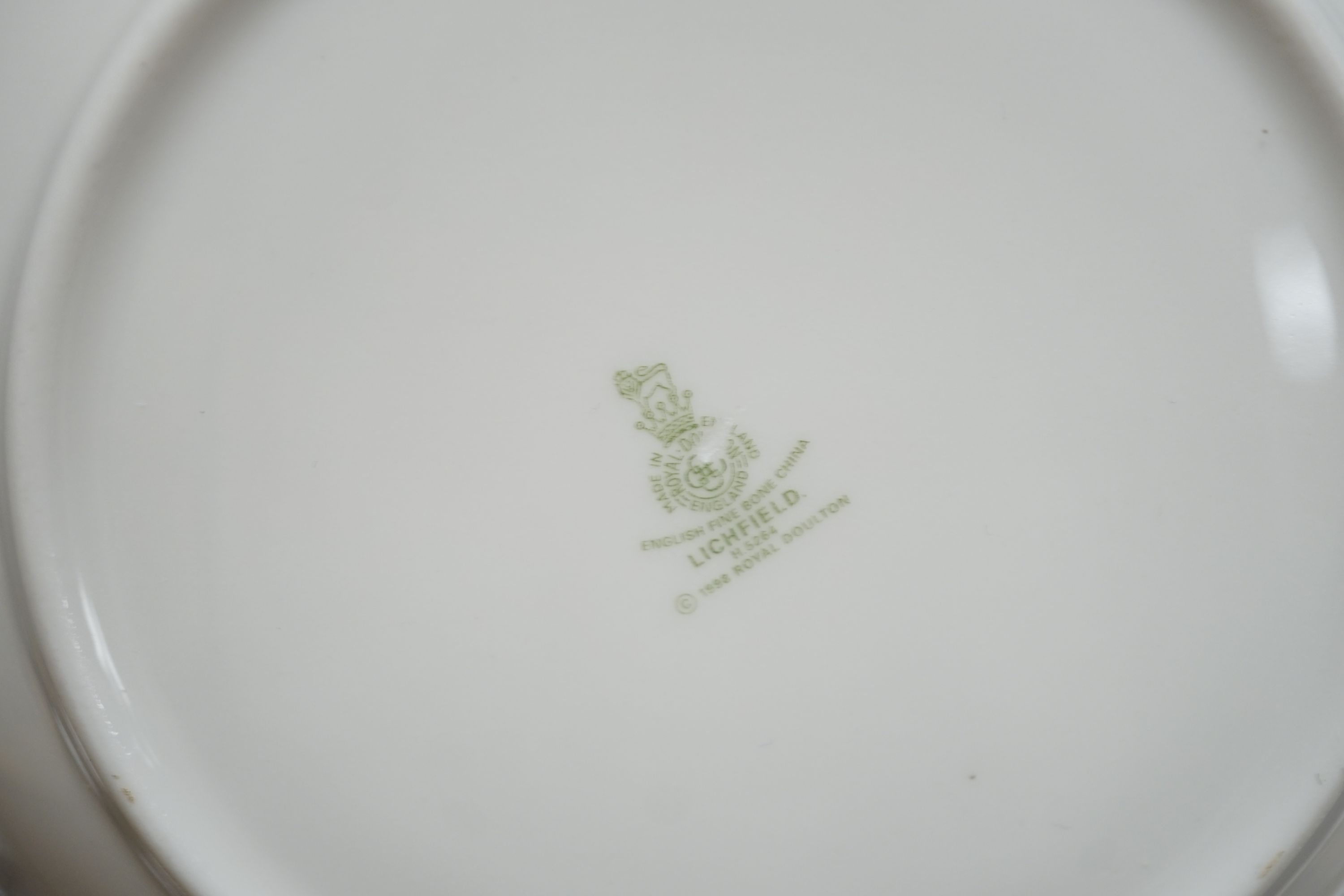 A Royal Doulton bone china part dinner service, Lichfield pattern